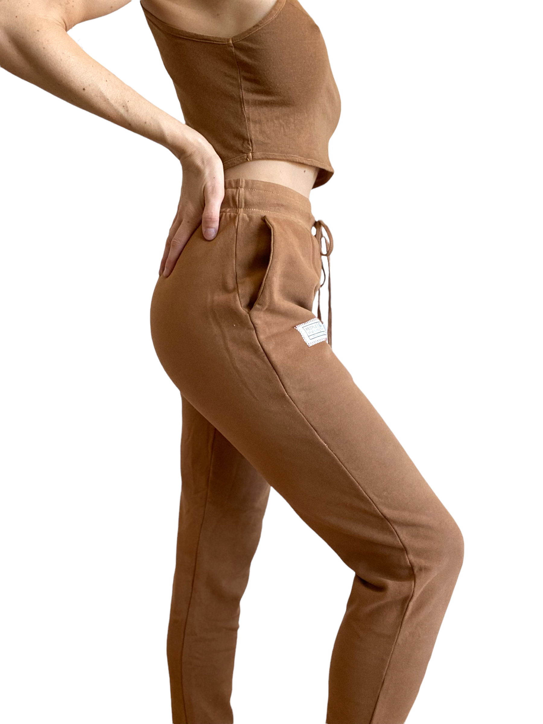 Organic Jogger Tan