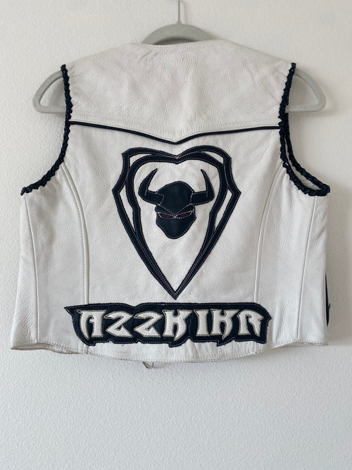 Leather Motorcycle Vest
