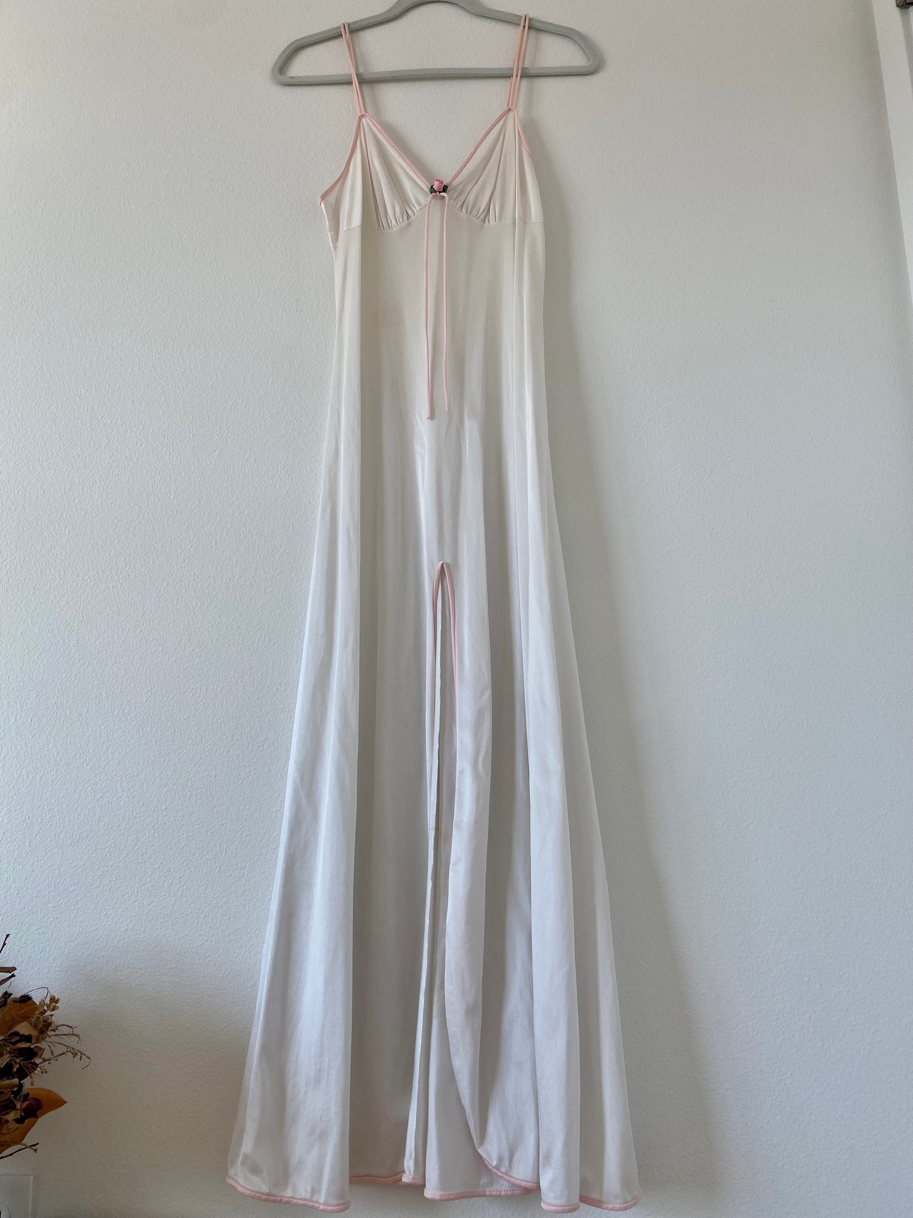 Vintage White Long Slip