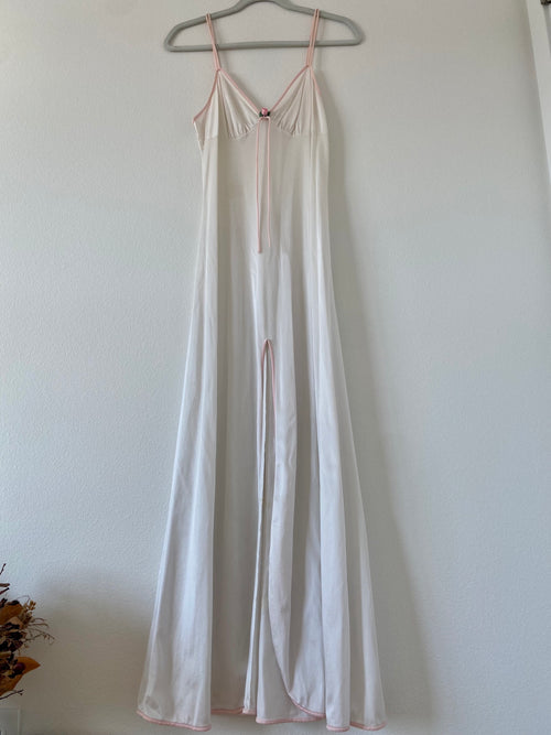 Vintage White Long Slip