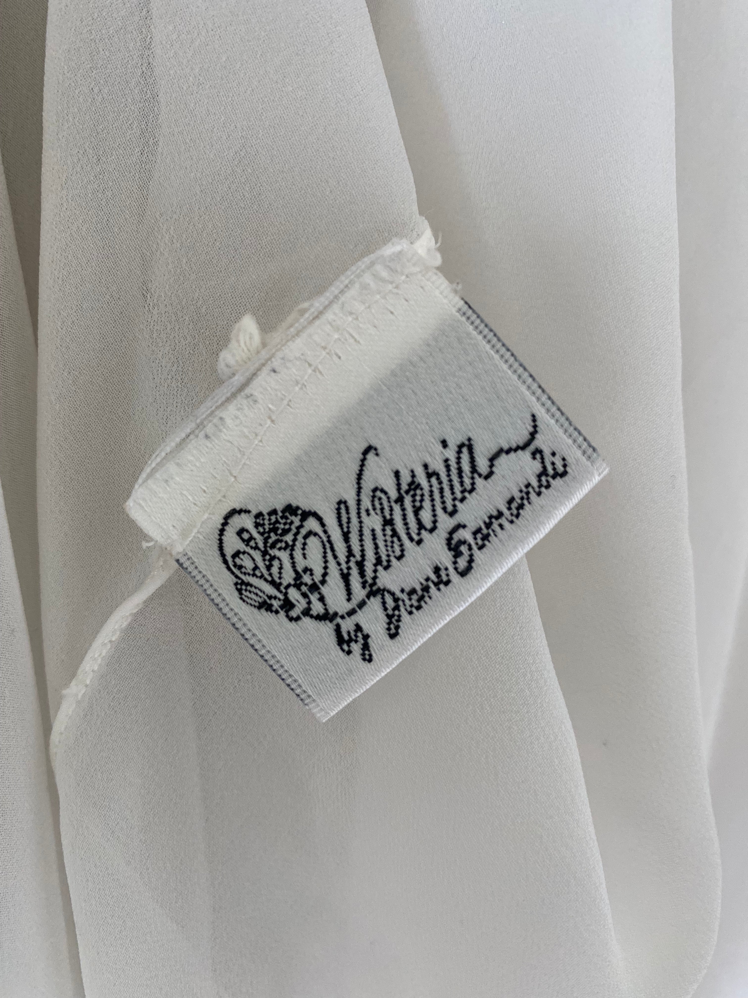 Long Vintage Wisteria Robe