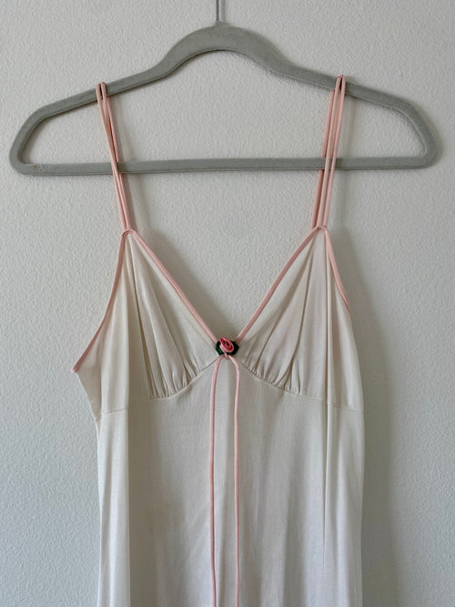 Vintage White Long Slip