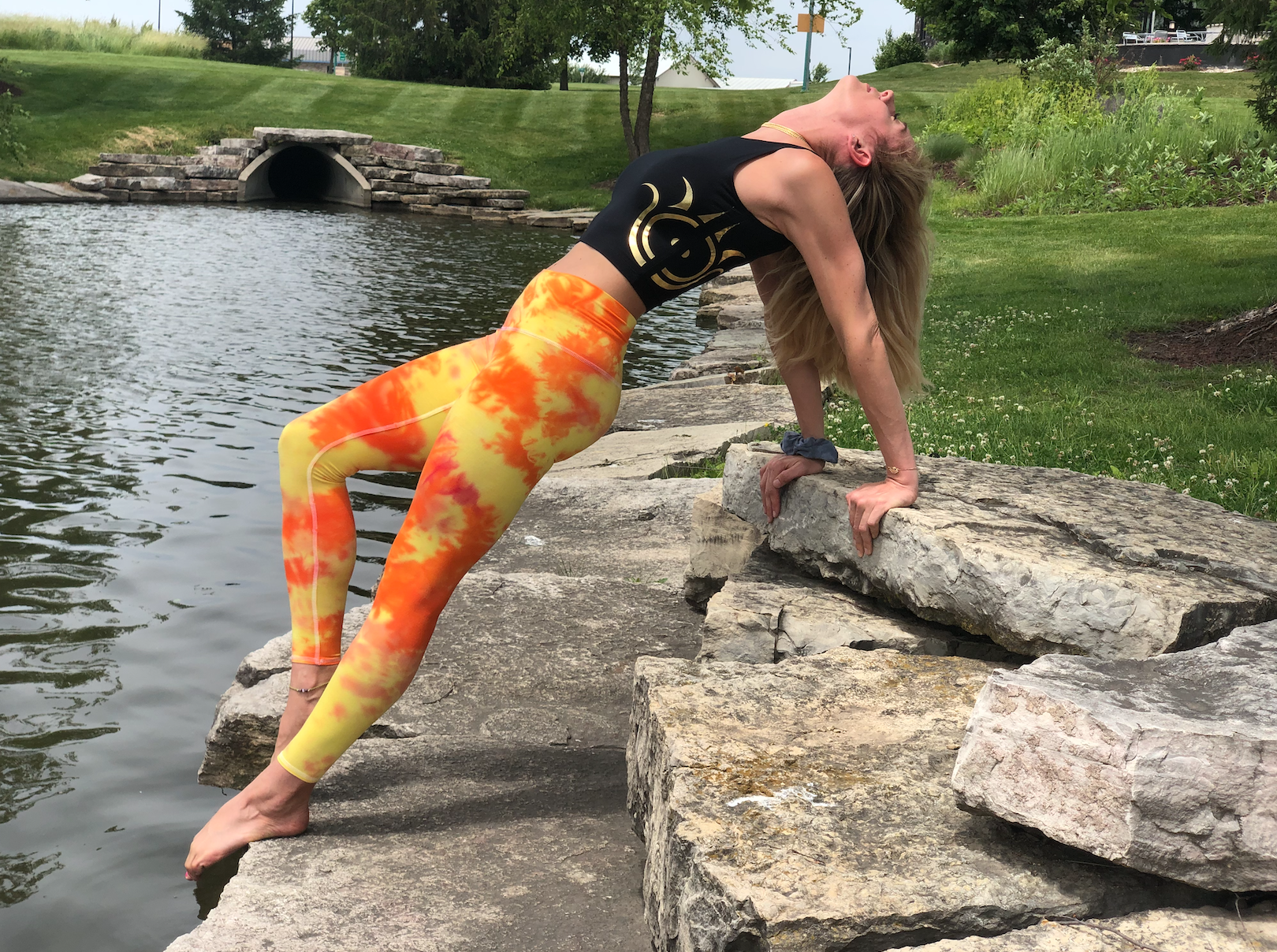 Recycled eco-friendly leggings, no harsh dyes or chemicals.