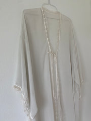 Long Vintage Wisteria Robe