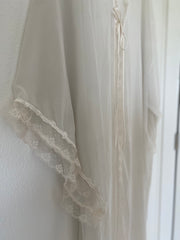 Long Vintage Wisteria Robe